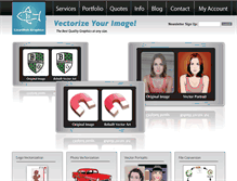 Tablet Screenshot of lizardfishgraphics.com